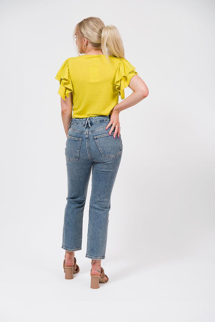 fitted bright top