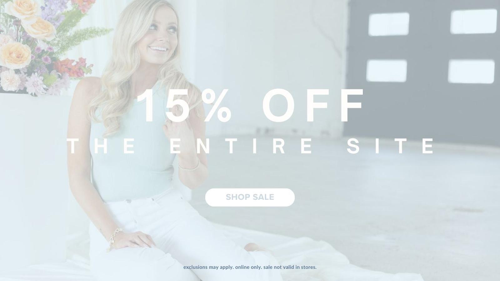 15% off the entire site