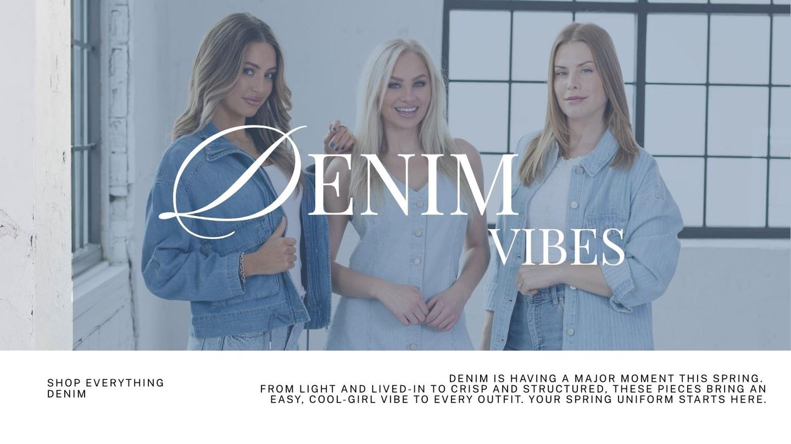 denim is trending this season