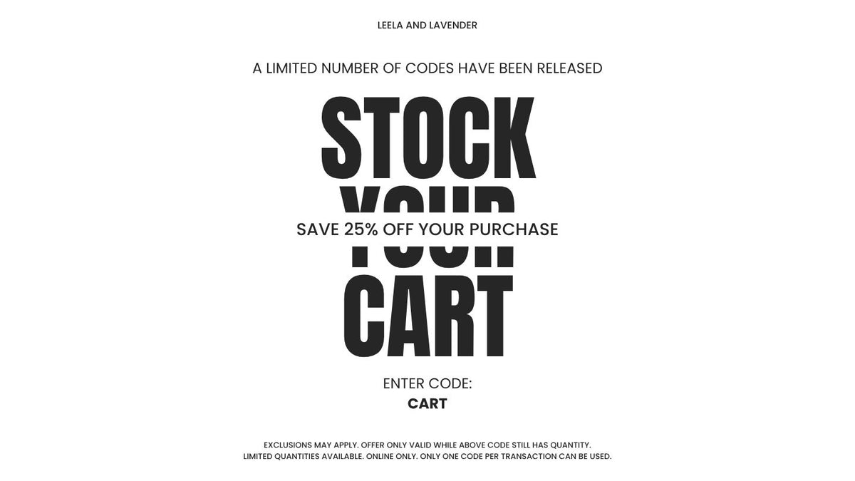 stock your carts 25% off codes released