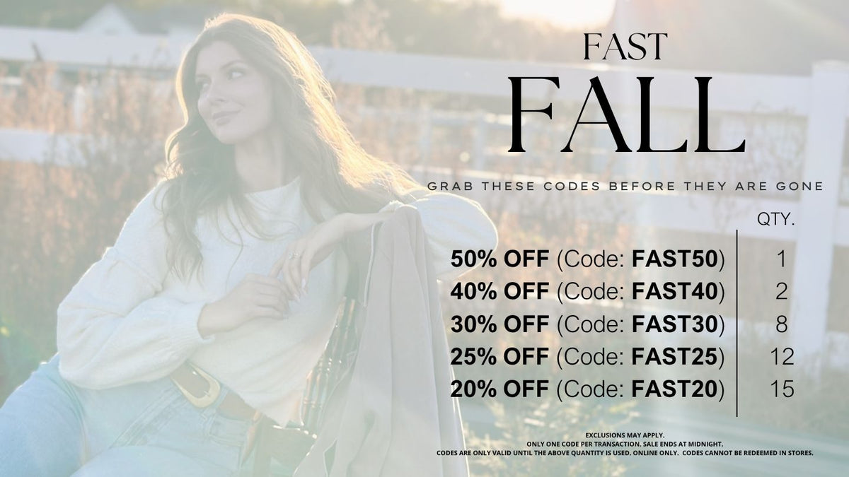 LIMITED CODES UP TO 50% OFF