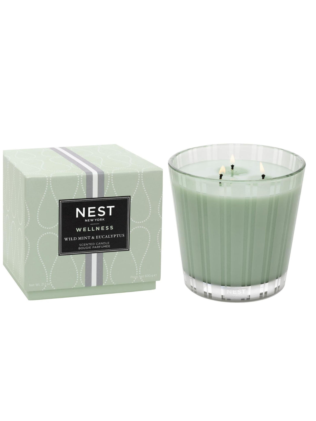 three wick mint candle