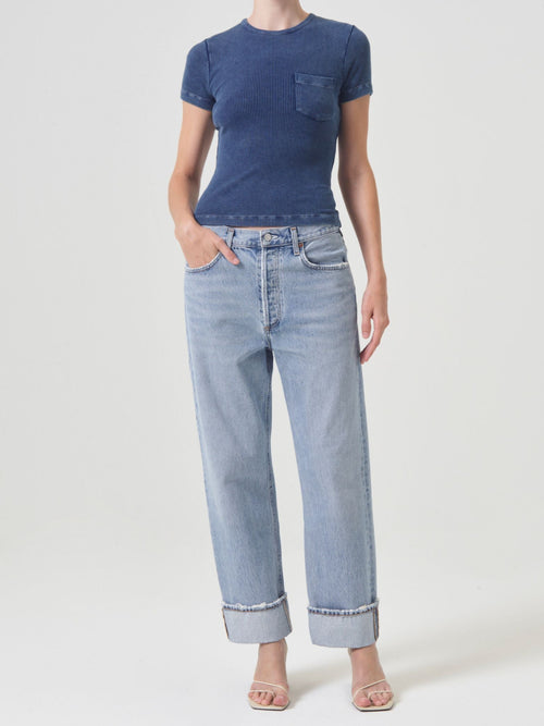 AGOLDE Fran Force Cuff StraightDenim jeans