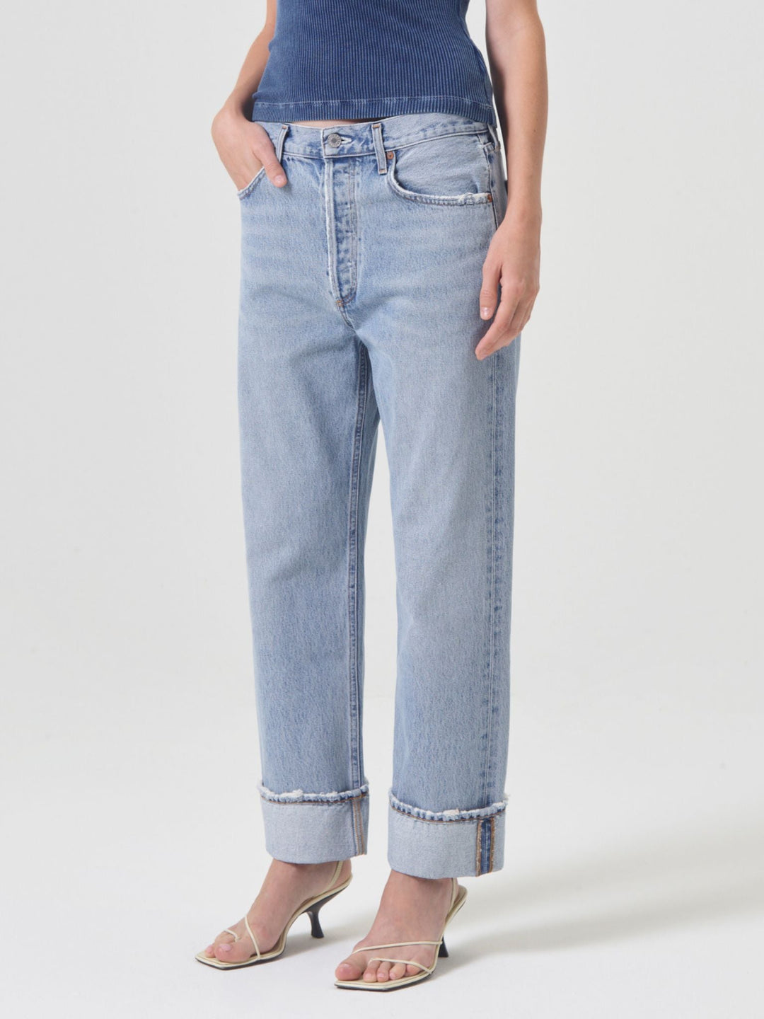 AGOLDE Fran Force Cuff StraightDenim jeans