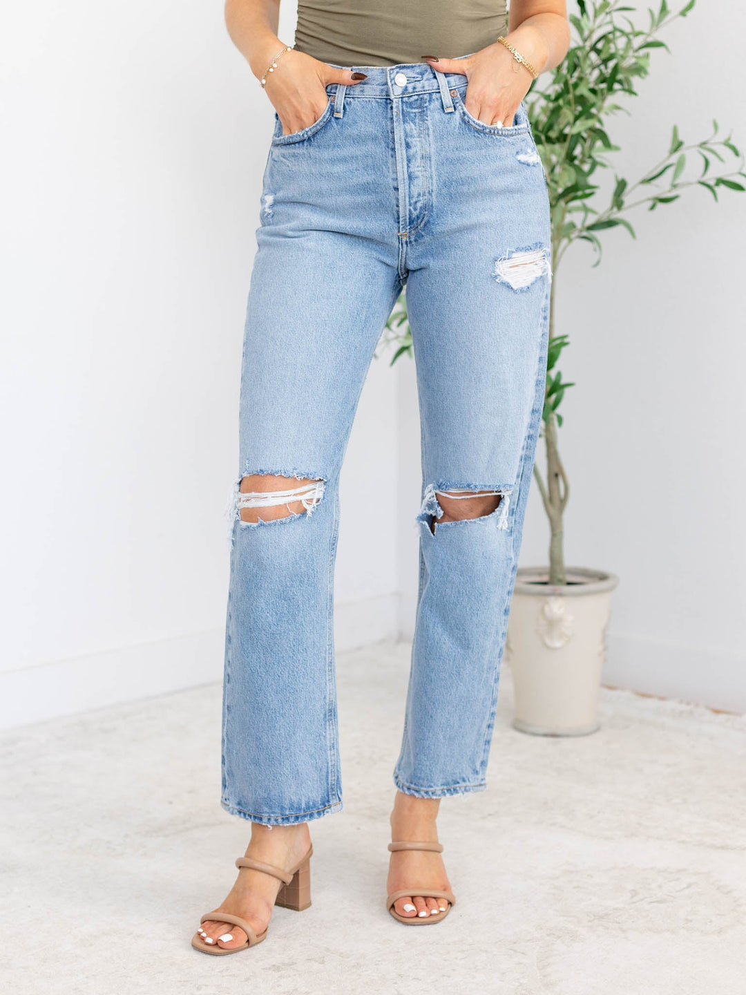 AGOLDE Threadbare 90s DestructDenim jeans