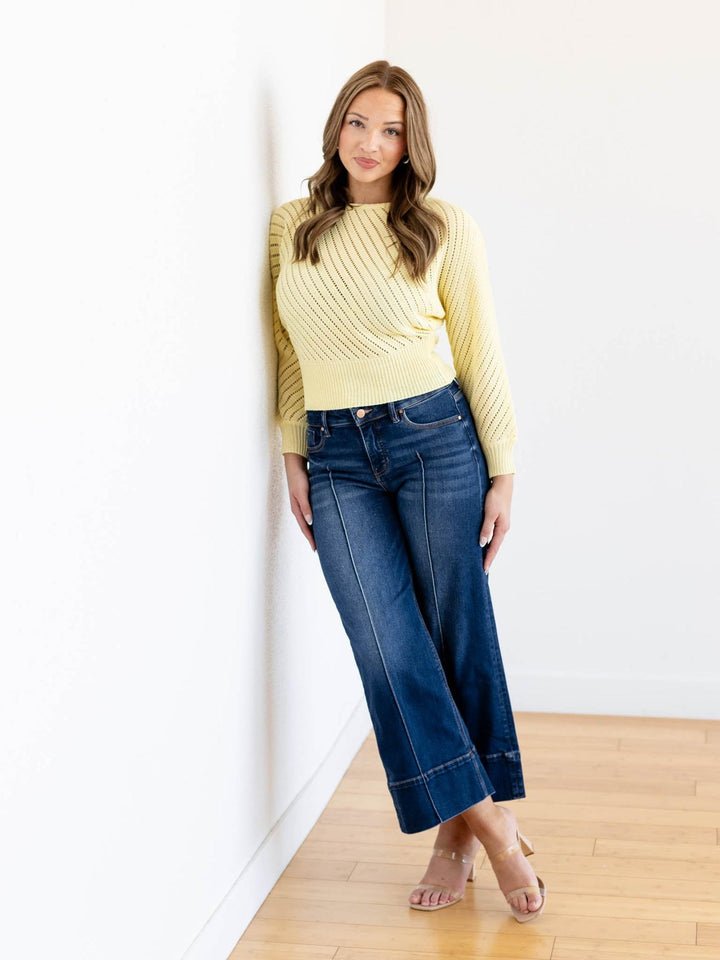 open knit sweater