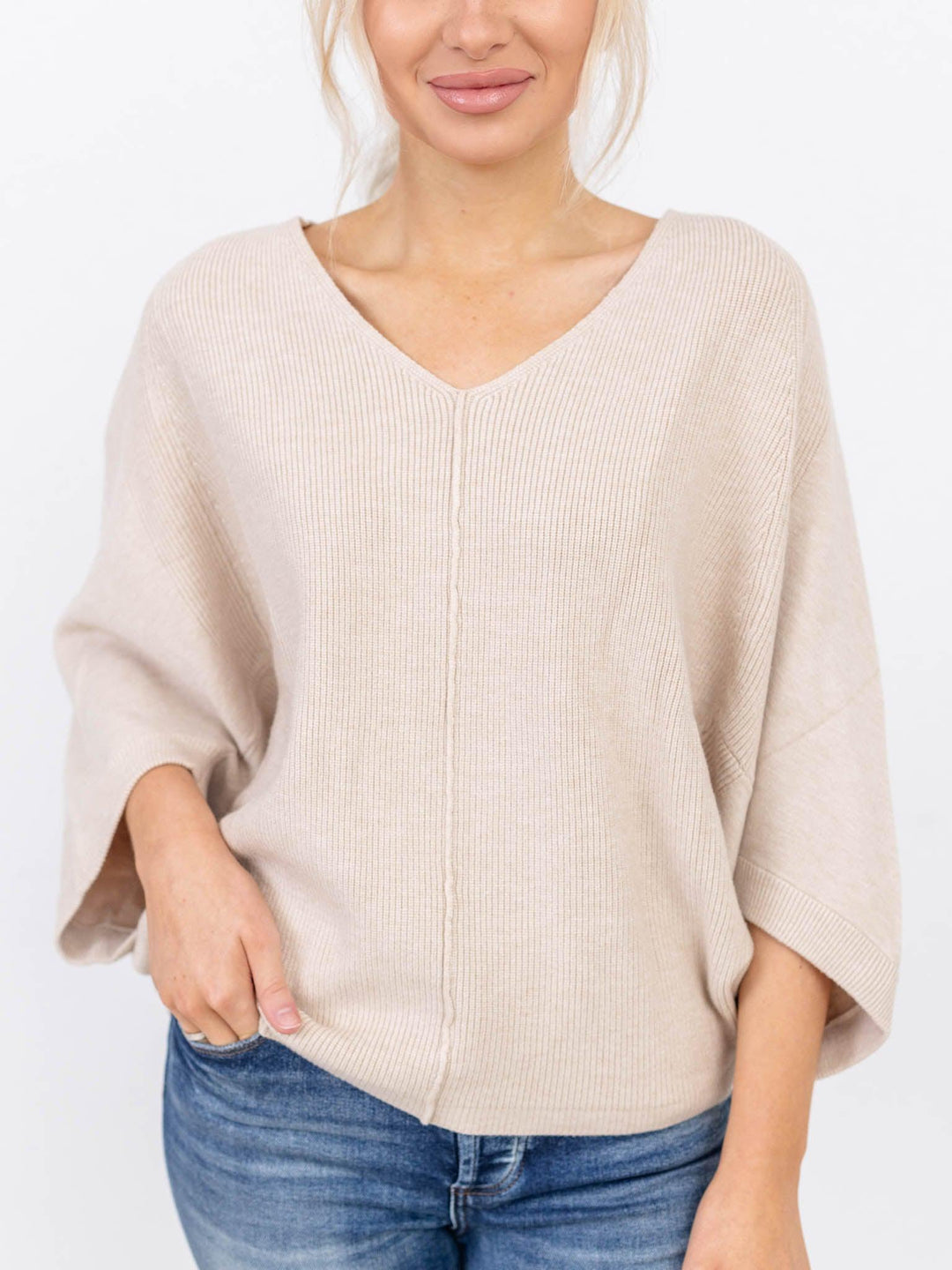 Allie Rose Soft Elbow Sleeve SweaterSweaters