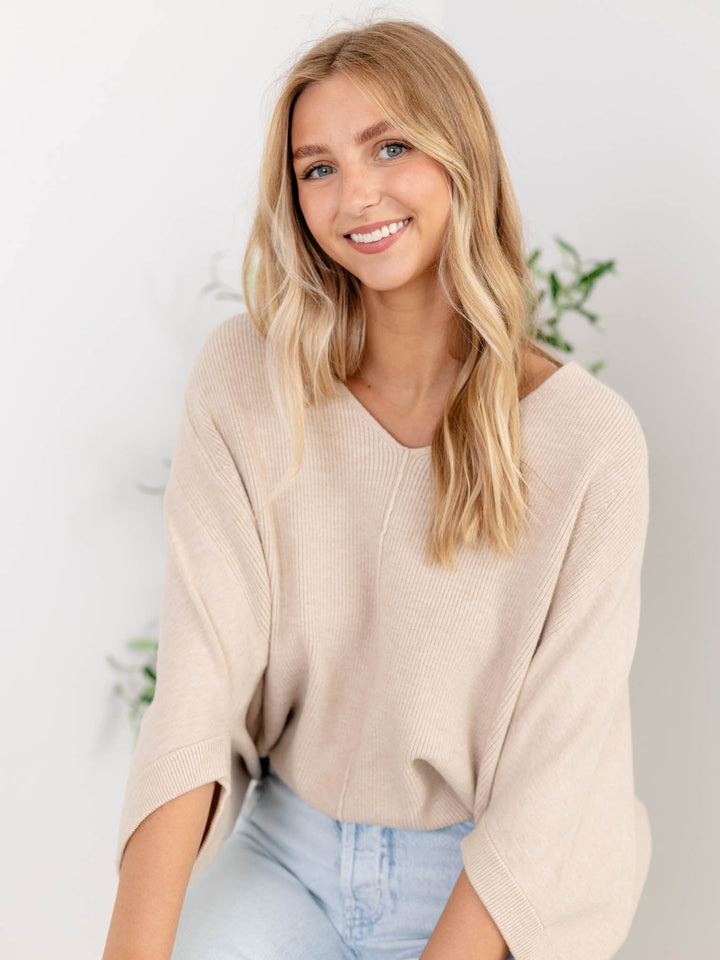 Allie Rose Soft Elbow Sleeve SweaterSweaters