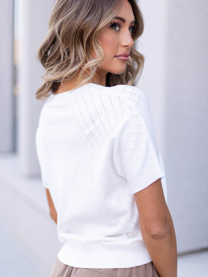 argyle knit sweater