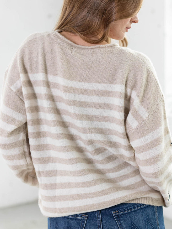 boat anchor striped sweater