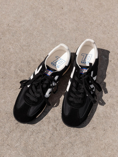 black and white back 70 retro sneaks
