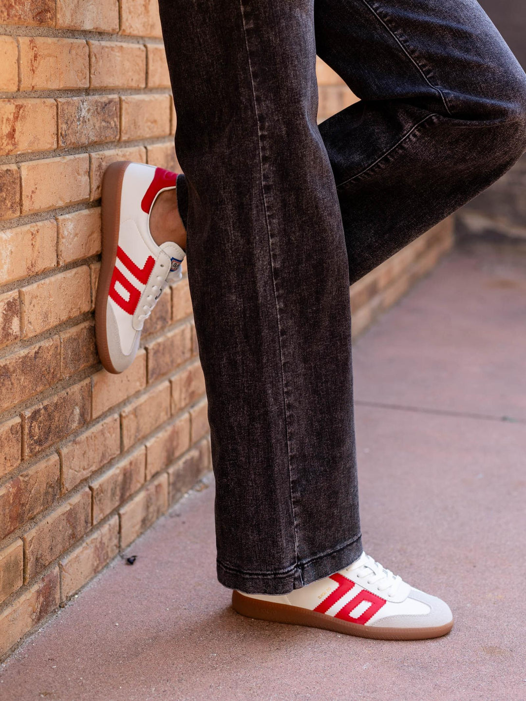 back70 red and white sneakers