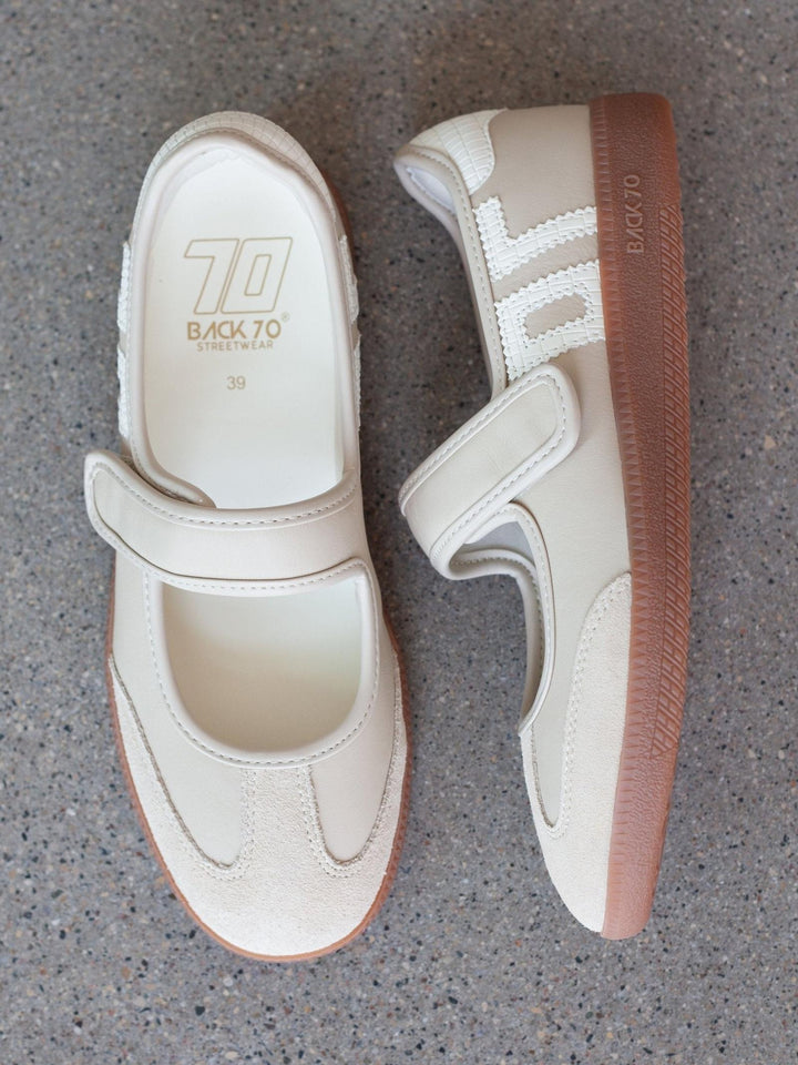 BACK70 Aya Mary Jane Sneaker - Beige Milk