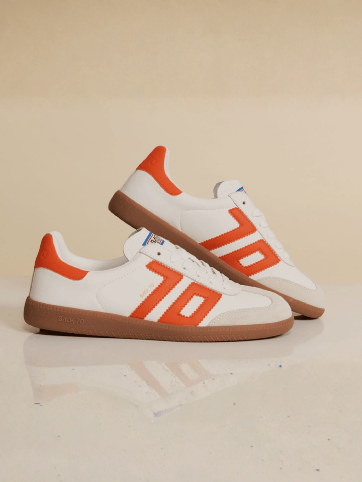 orange sneakers 