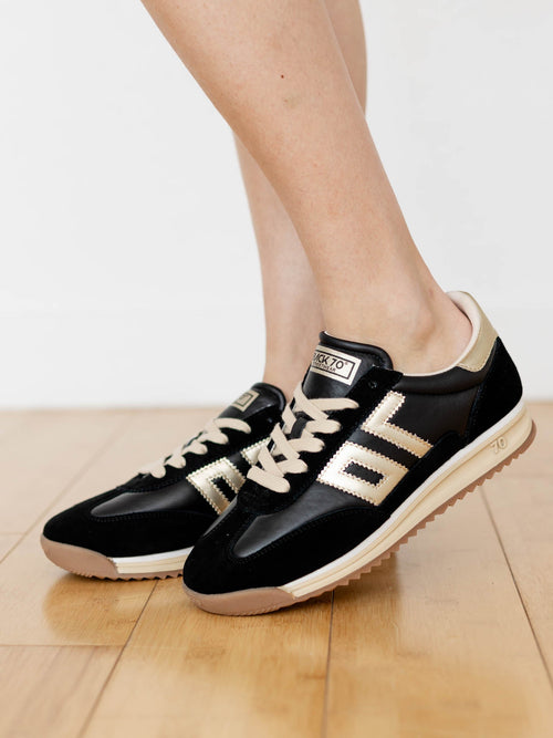 black and gold sneaker