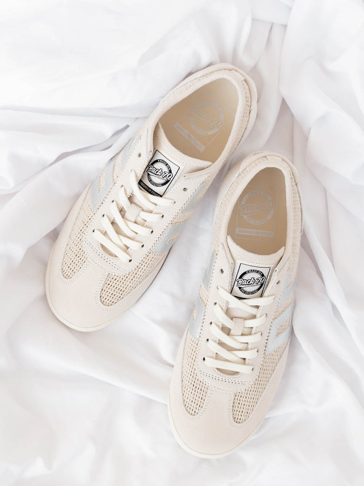 vintage inspired off white sneakers