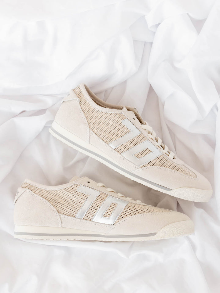 vintage inspired off white sneakers