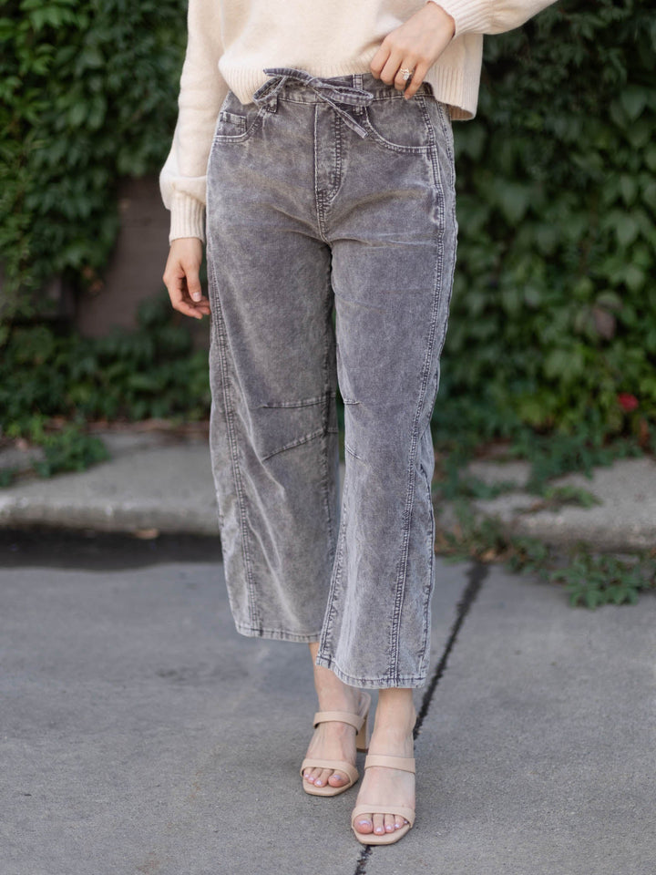 Barrel Fit Corduroy Pant