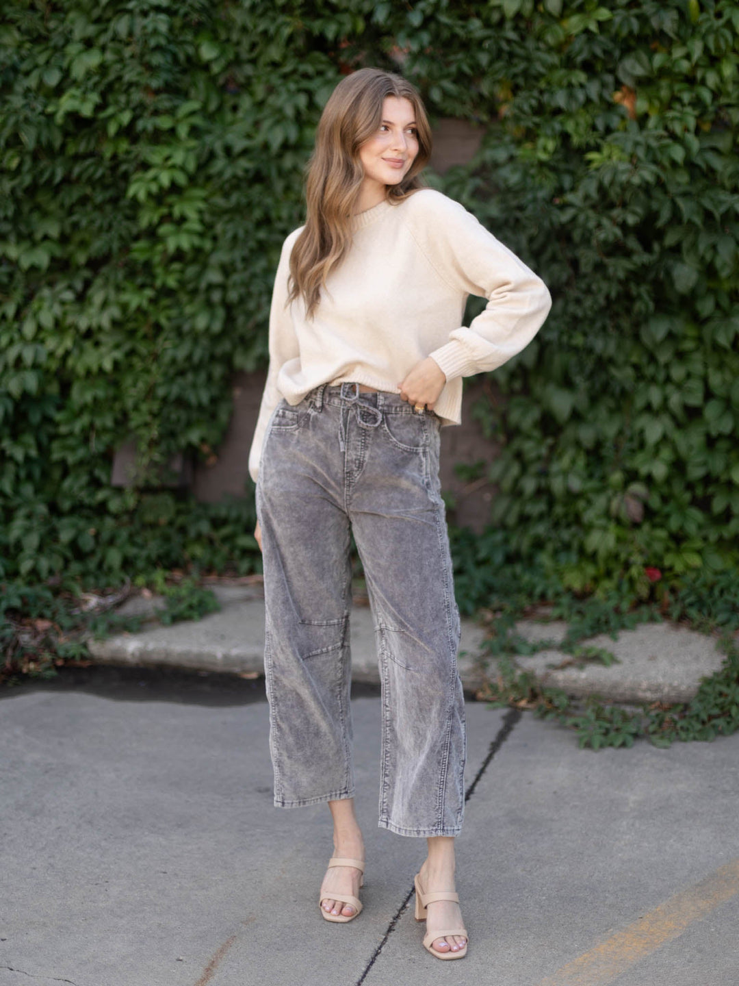 Barrel Fit Corduroy Pant