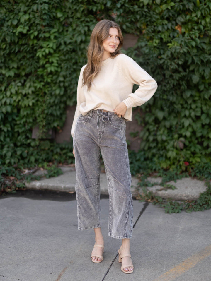 Barrel Fit Corduroy Pant