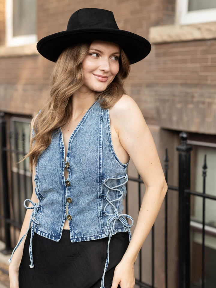 Boho Denim Vest