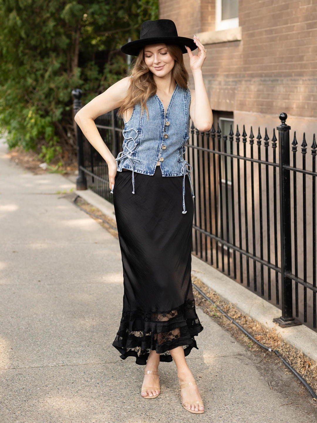 Boho Denim Vest
