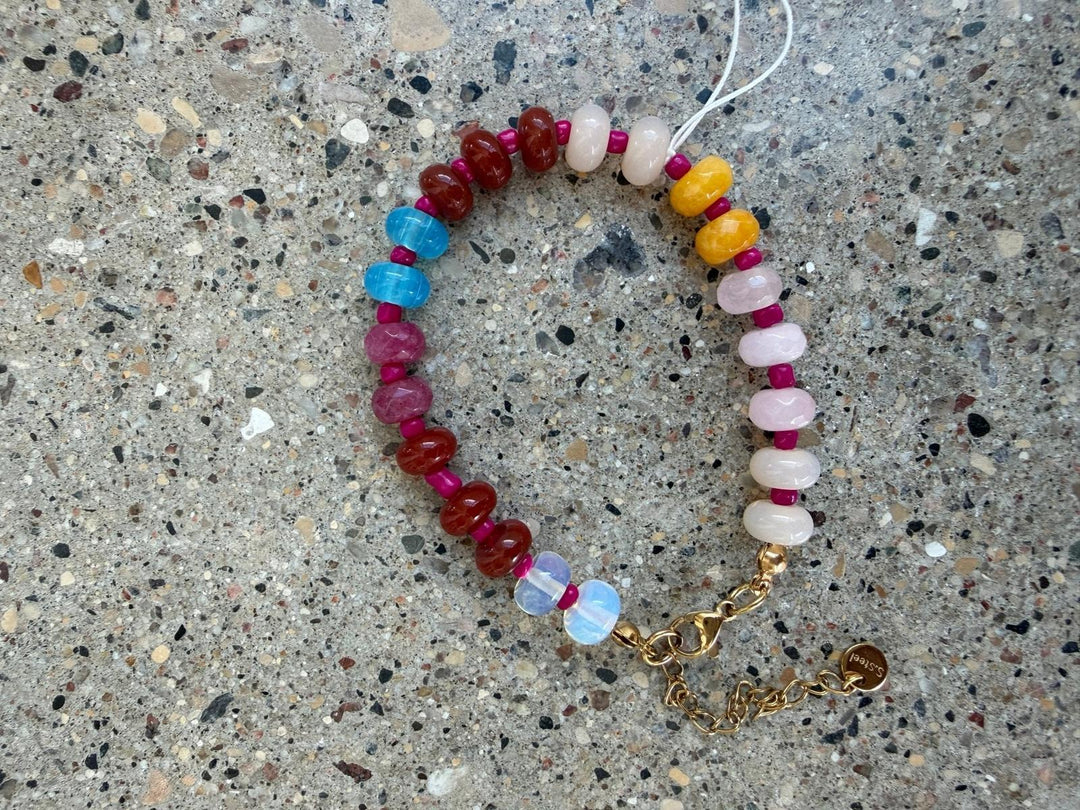 Boho Resin Beaded Bracelet