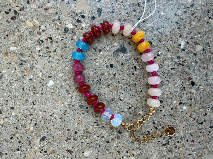 Boho Resin Beaded Bracelet