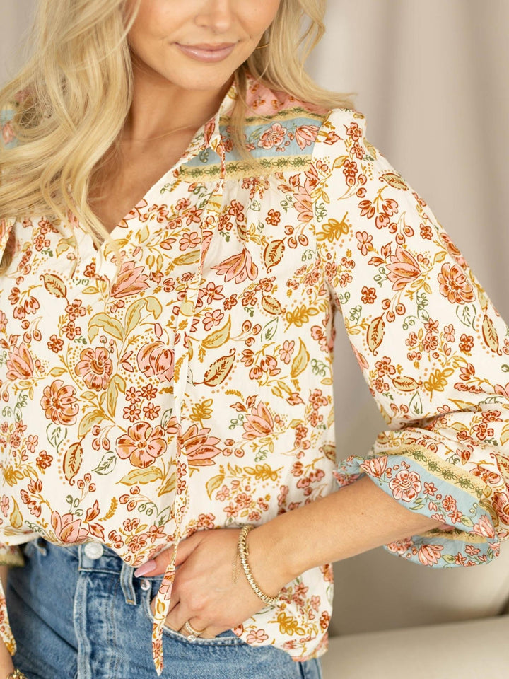 paisley print top