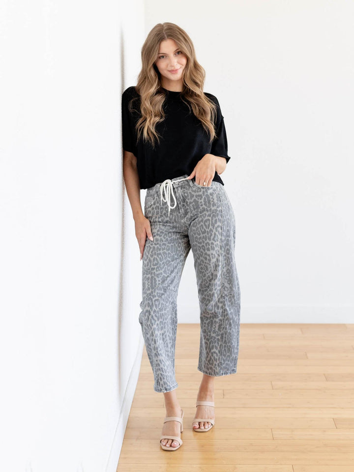 boxy black drop shoulder top