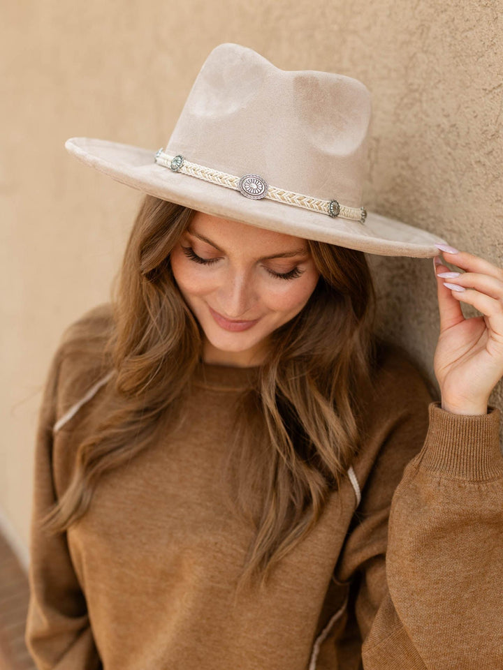 Braided Tassel Fedora Hat
