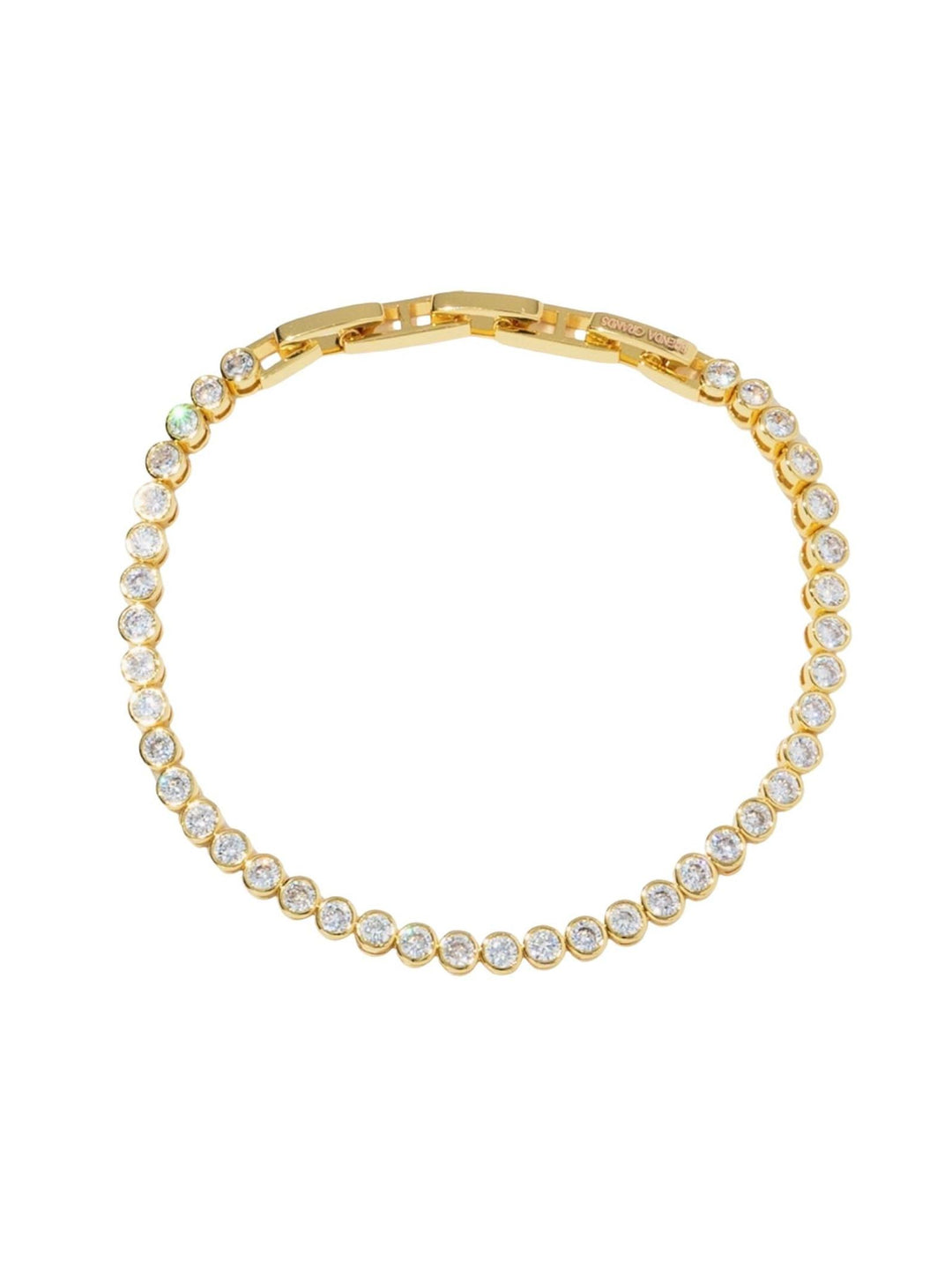 gold tennis bracelet