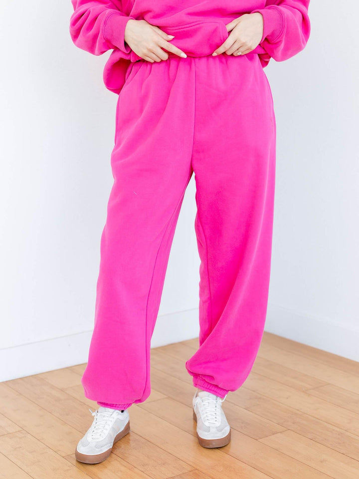 bright pink jogger