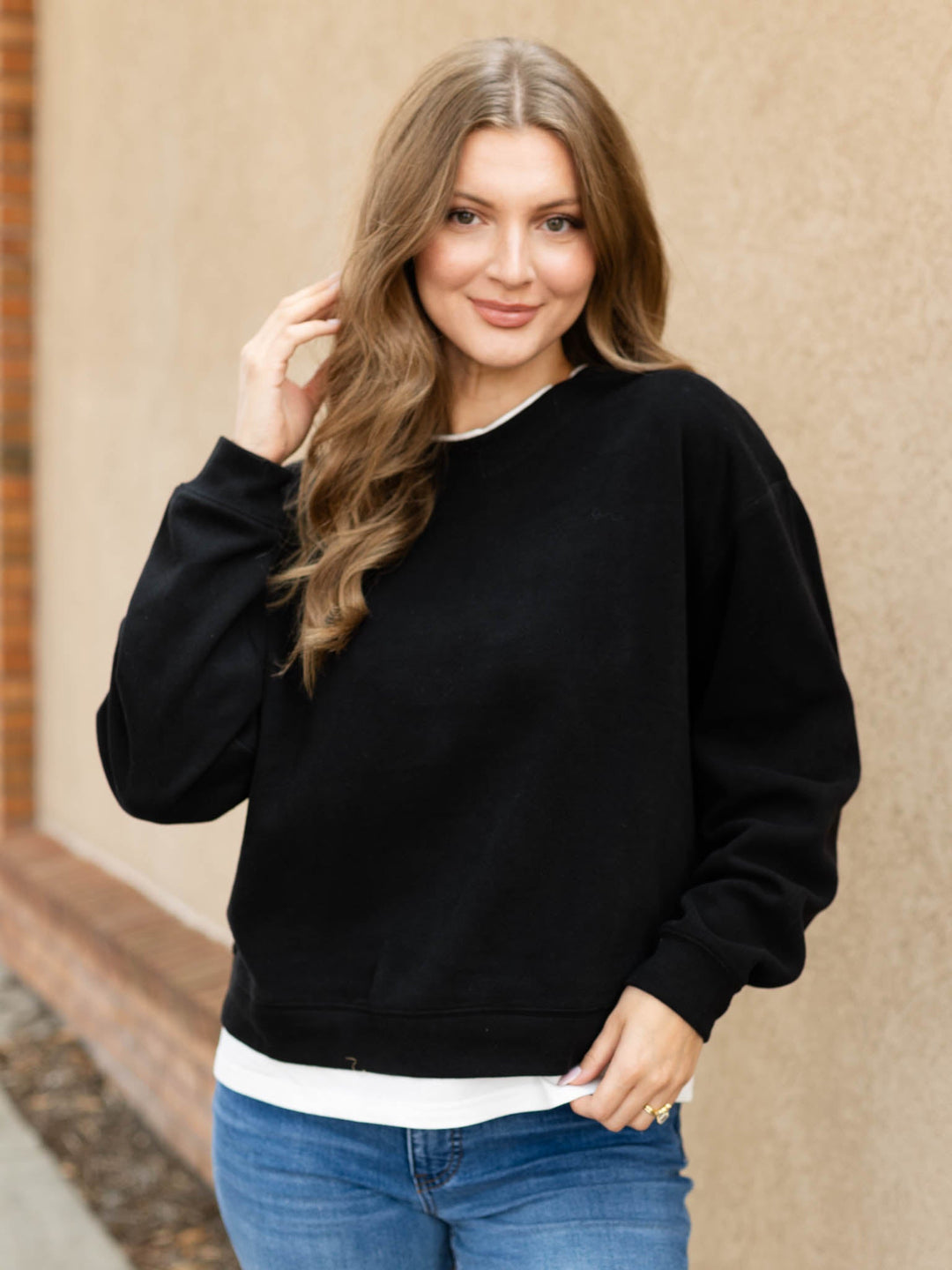 By Together Always On Crew Twofer Pullover