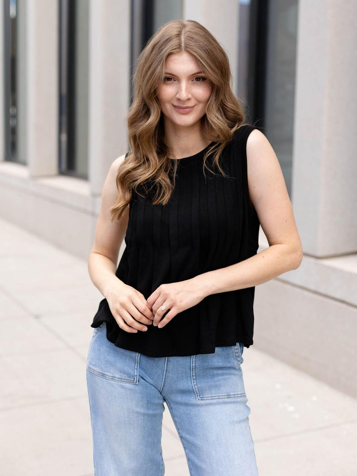 By Together Pleated Sleeveless Top