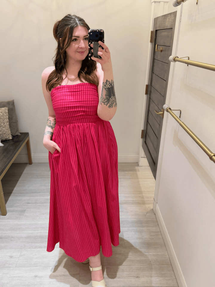 By Together Striped Tube Maxi Dress