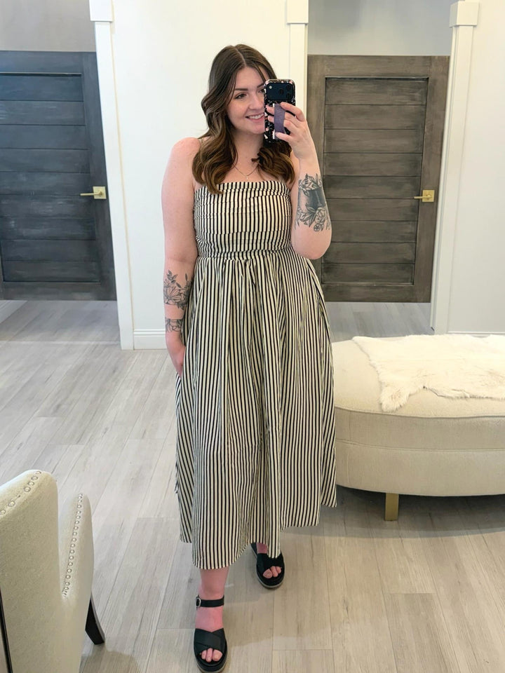 By Together Striped Tube Maxi Dress