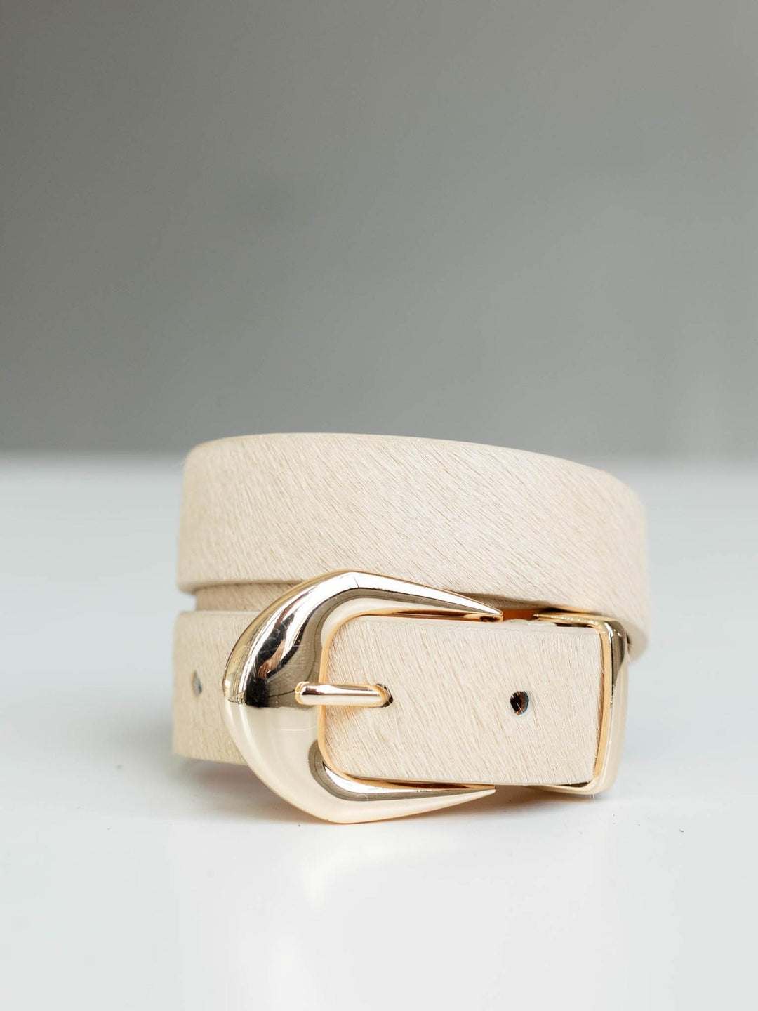 calf hair belt