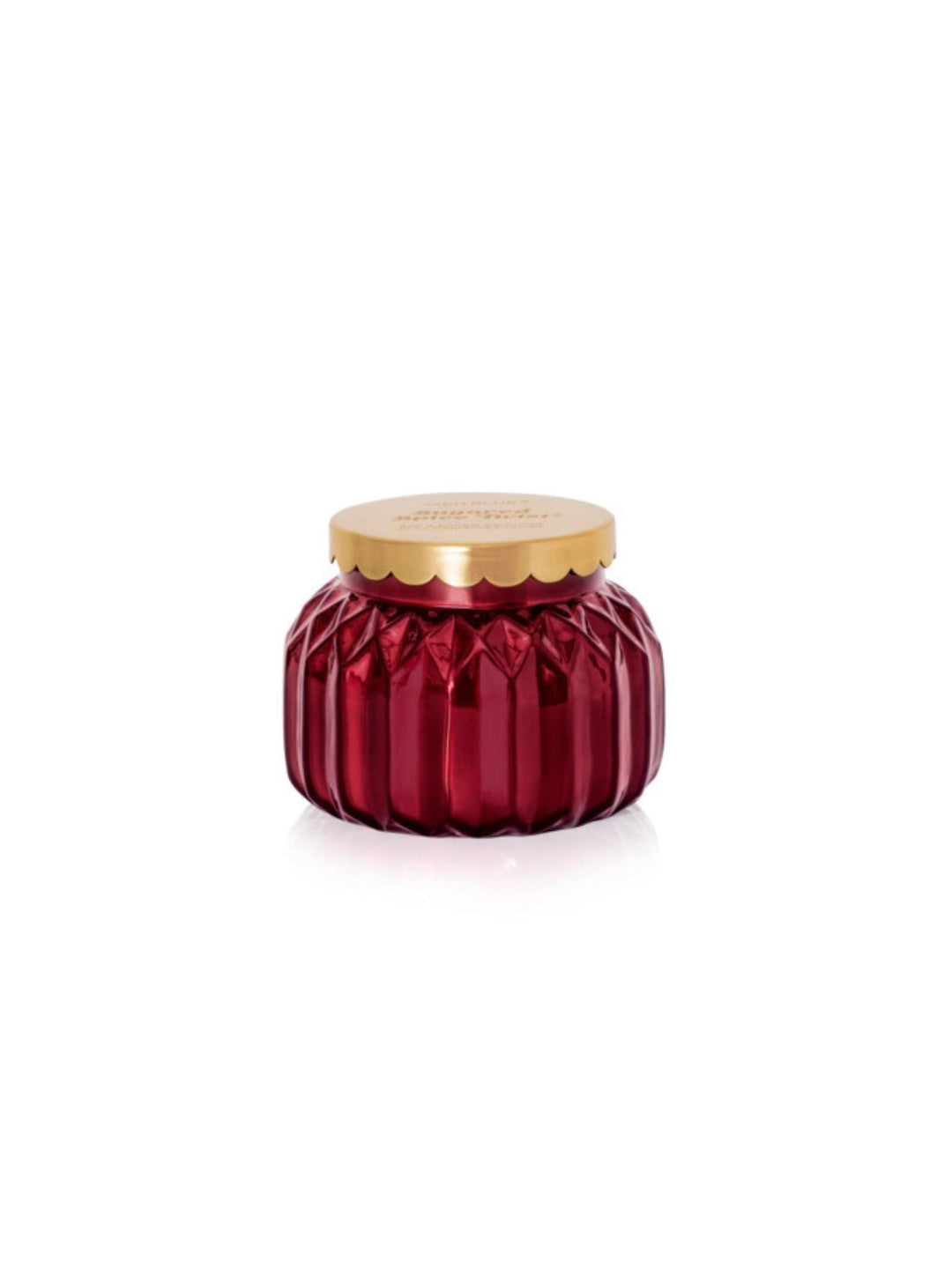 textured gem candle jar