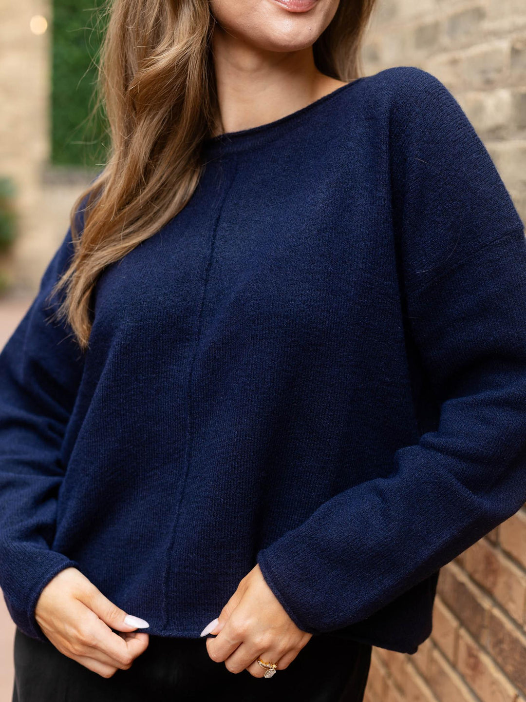boxy fit sweater