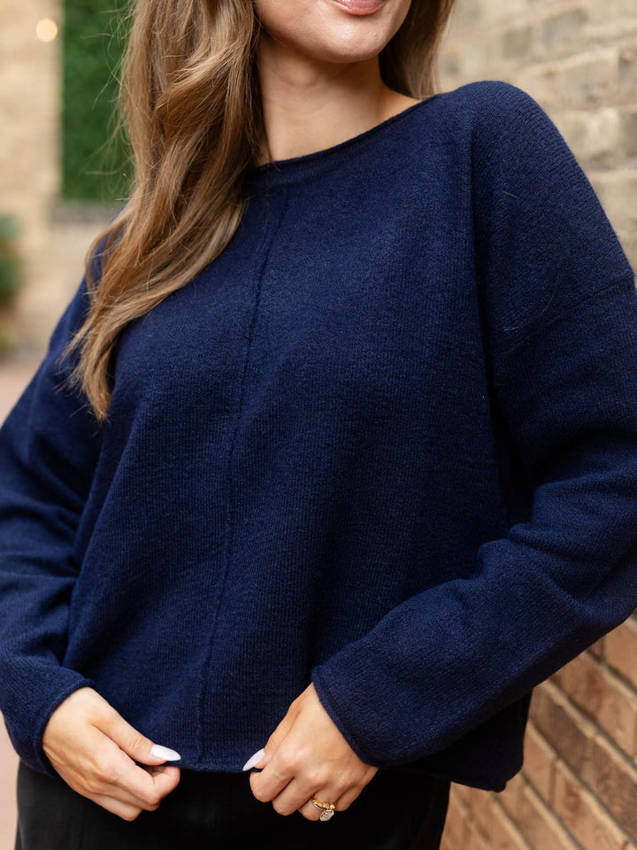 boxy fit sweater