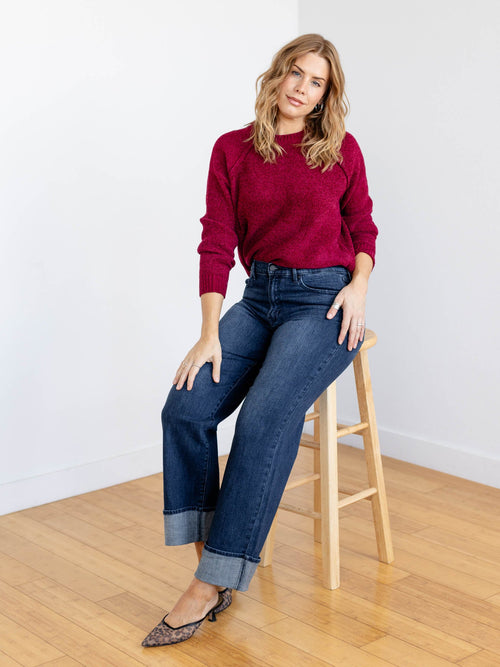 rich wine soft sweater