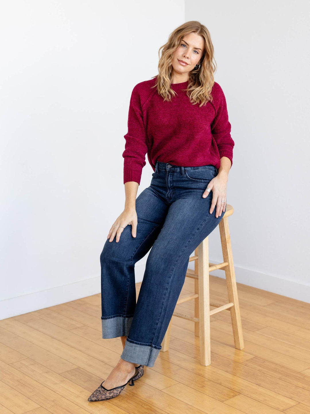 rich wine soft sweater
