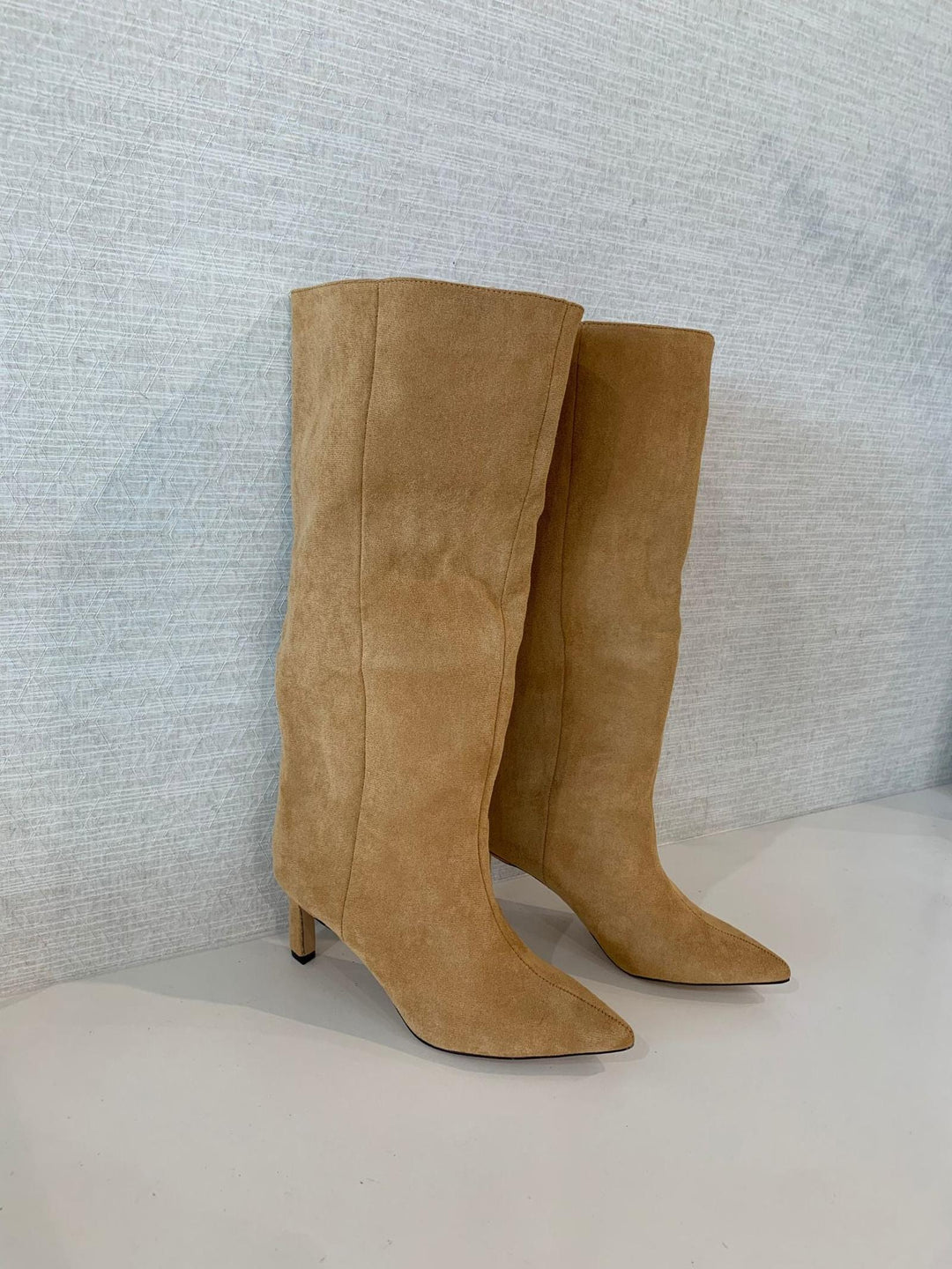 camel tall boot