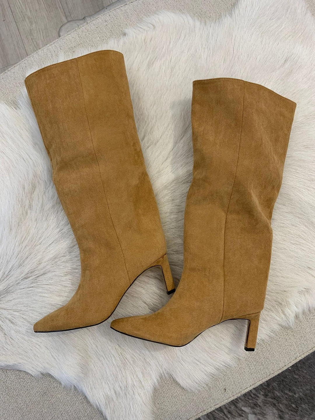 camel tall boot