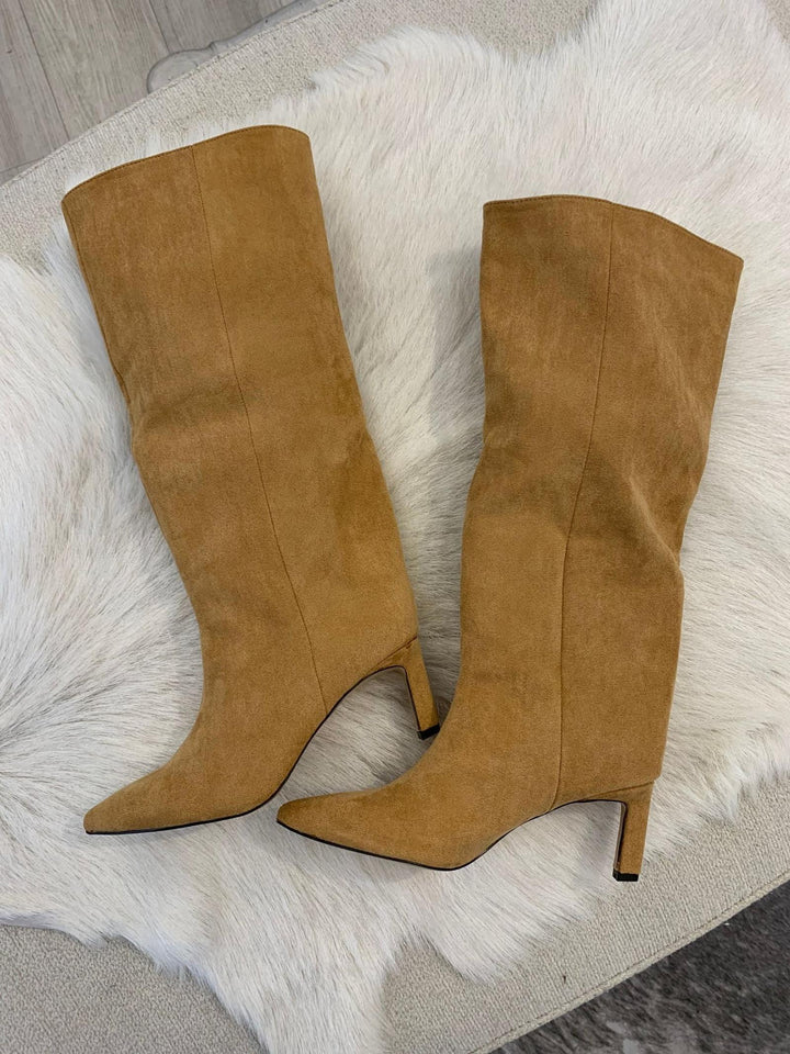 camel tall boot