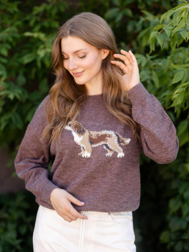 Cockapoo Long Sleeve Crew Neck Sweater