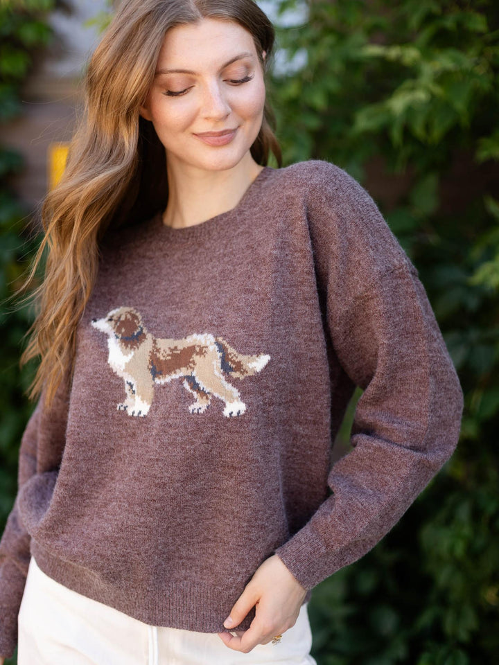 Cockapoo Long Sleeve Crew Neck Sweater
