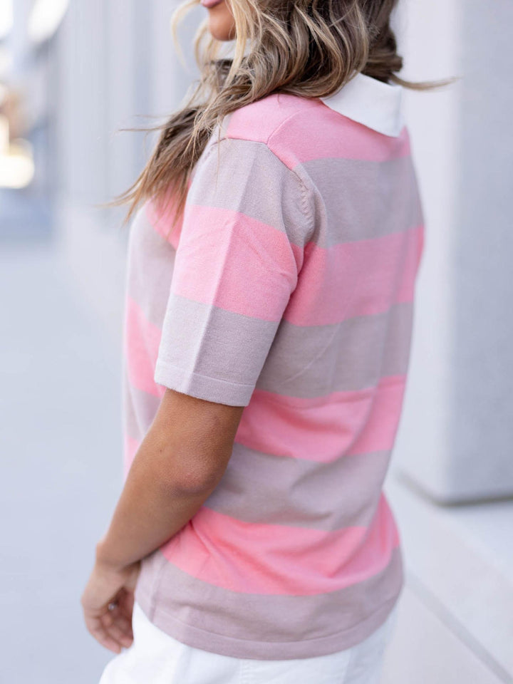 super soft polo stripe shirt