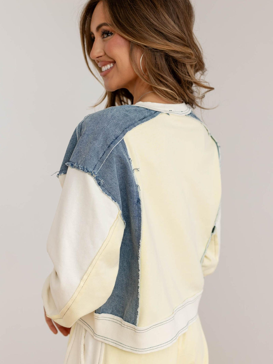 color block sweater